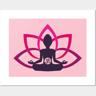 Meditation Om Lotus Posters and Art